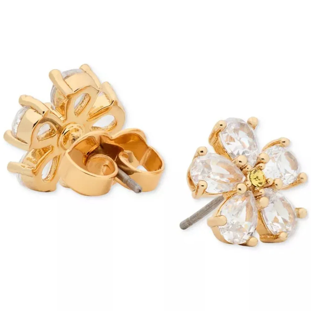 kate spade Crystal Bursting Bloom Studs/NWT - Picture 2 of 8